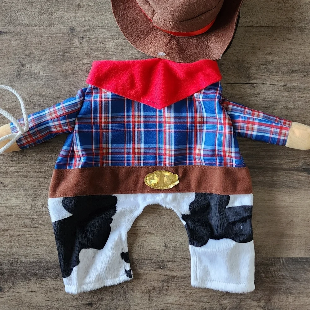 Cowboy Dog Cat Front Walking Halloween Costume Medium NWT Frisco